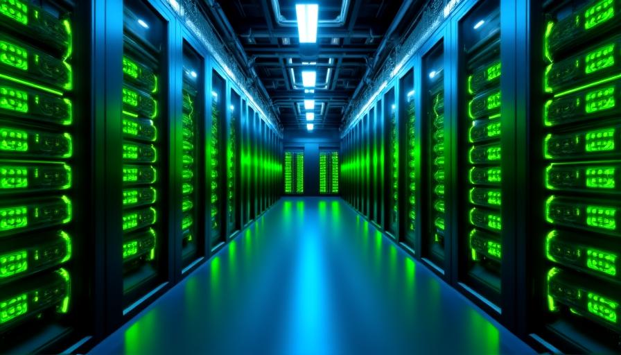 보안 데이터 서버실 비주얼